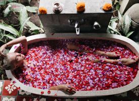 Scented relaxing infusion for the bath