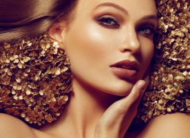 Gold face scrub