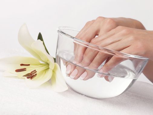 Manicure care effervescent powder